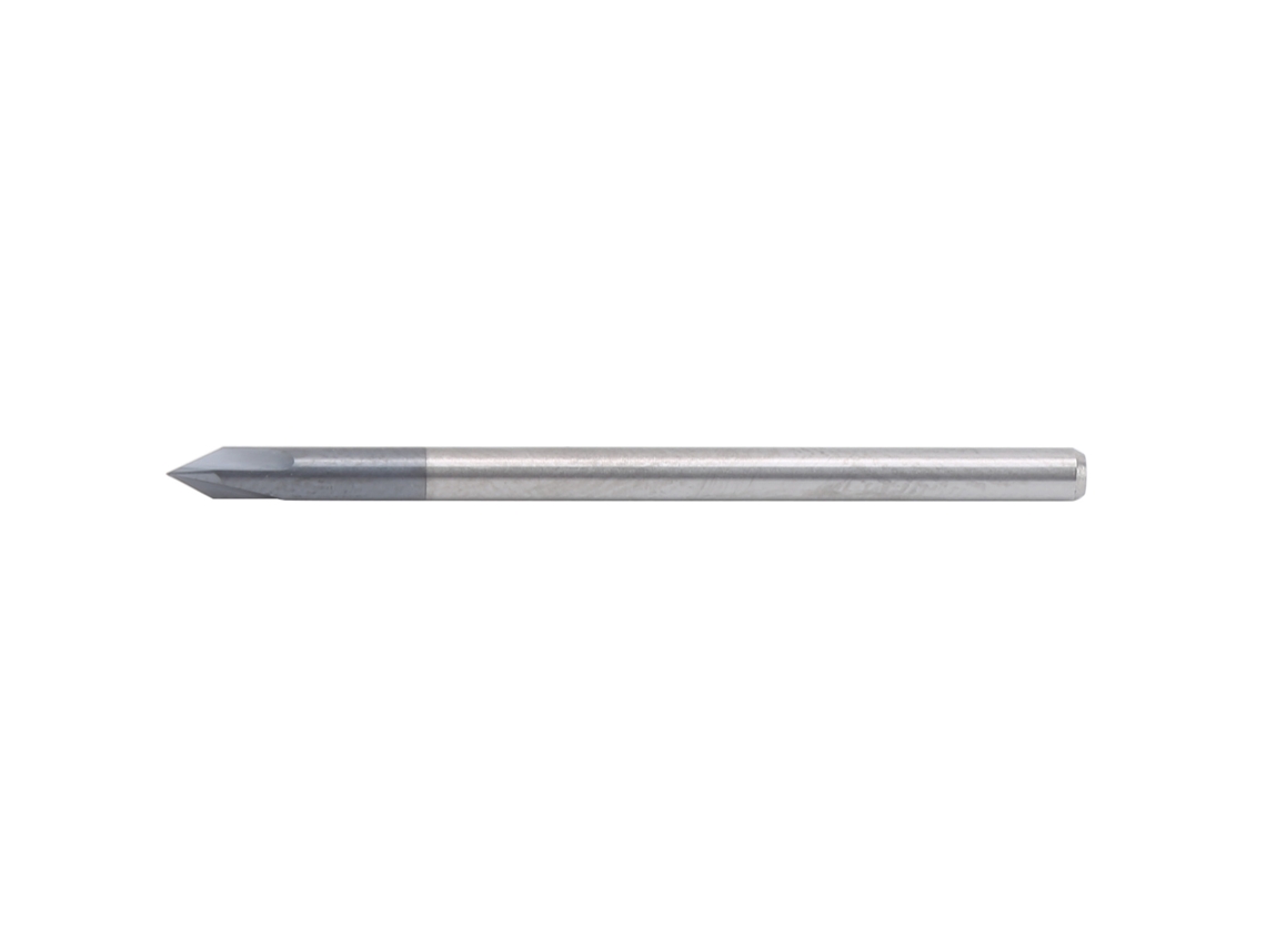 Broca De Fresamento Chanfrado 3 Canais 60° Aço Tungstênio Cnc Router Bit D3 X 50l