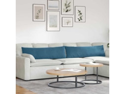 Vidaxl Travesseiros De Sofá 2 Pcs Azul 145 X 40 Cm