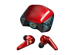 Fones De Ouvido Sem Fio Bluetooth, Cancelamento De Ruído Inteligente, Bateria Com Duração De 16 Horas, Vermelho