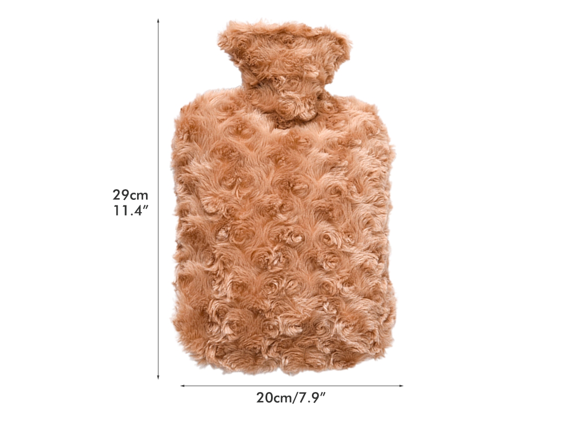 Flush-type Hot Water Bottle (grey, Inner Container + Fabric Cover) Eoocoo