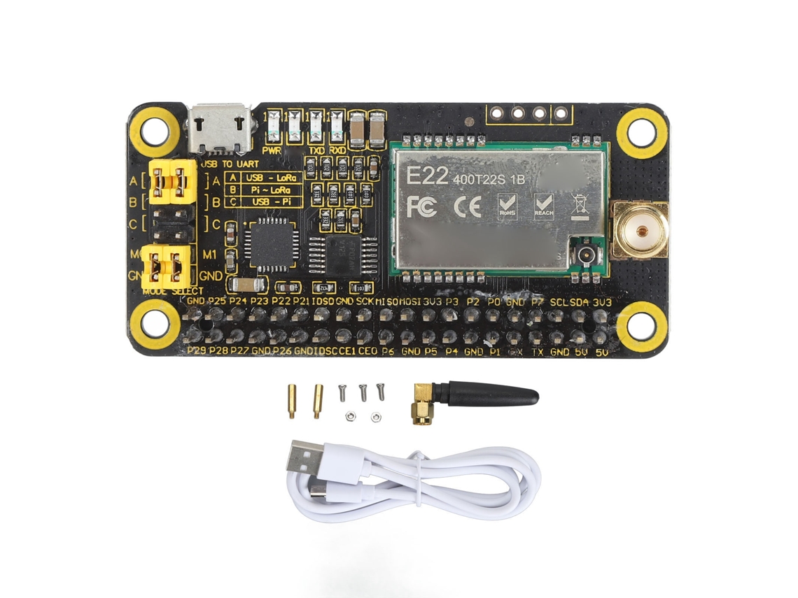 Am 020 Lora Hat Sx1268 410-810mhz Módulo Sem Fio De 5 Km Para Rpi