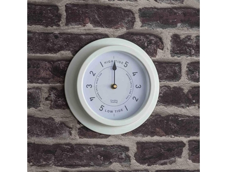 Branco lírio do Relógio De Maré Náutico Tradicional Aço 22,7 cm Jardim de Negociação