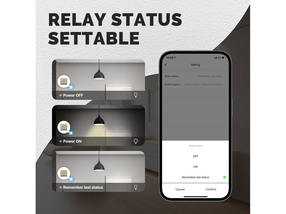 Interruptor Inteligente Tuya Wifi Dimmer Controle Remoto Diy Alexa
