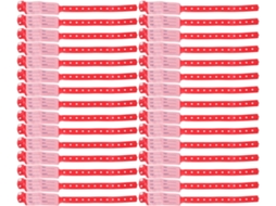 Pulseiras de identificação médica para pacientes da Uonlytech, ideais para hospitais, fabricadas em PVC resistente.
