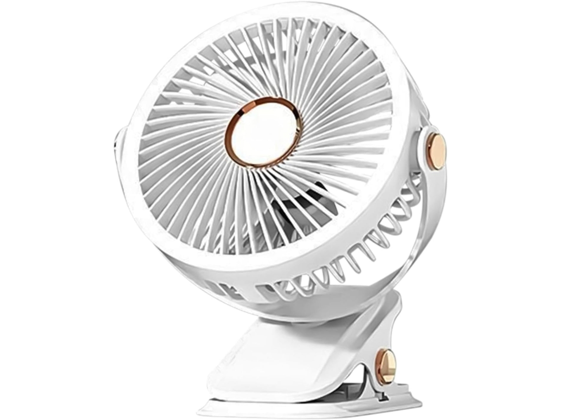 Ventilador Portátil Dobrável Com Visor Digital E De Mesa.