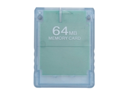 Cartão Memória Ps2 64mb LAXISCREED Azul Transparente
