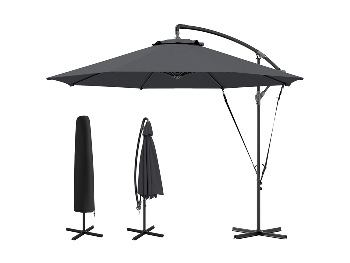 Guarda chuva de Jardim com Proteção UV 50+ Ø290x243cm S/MARCA