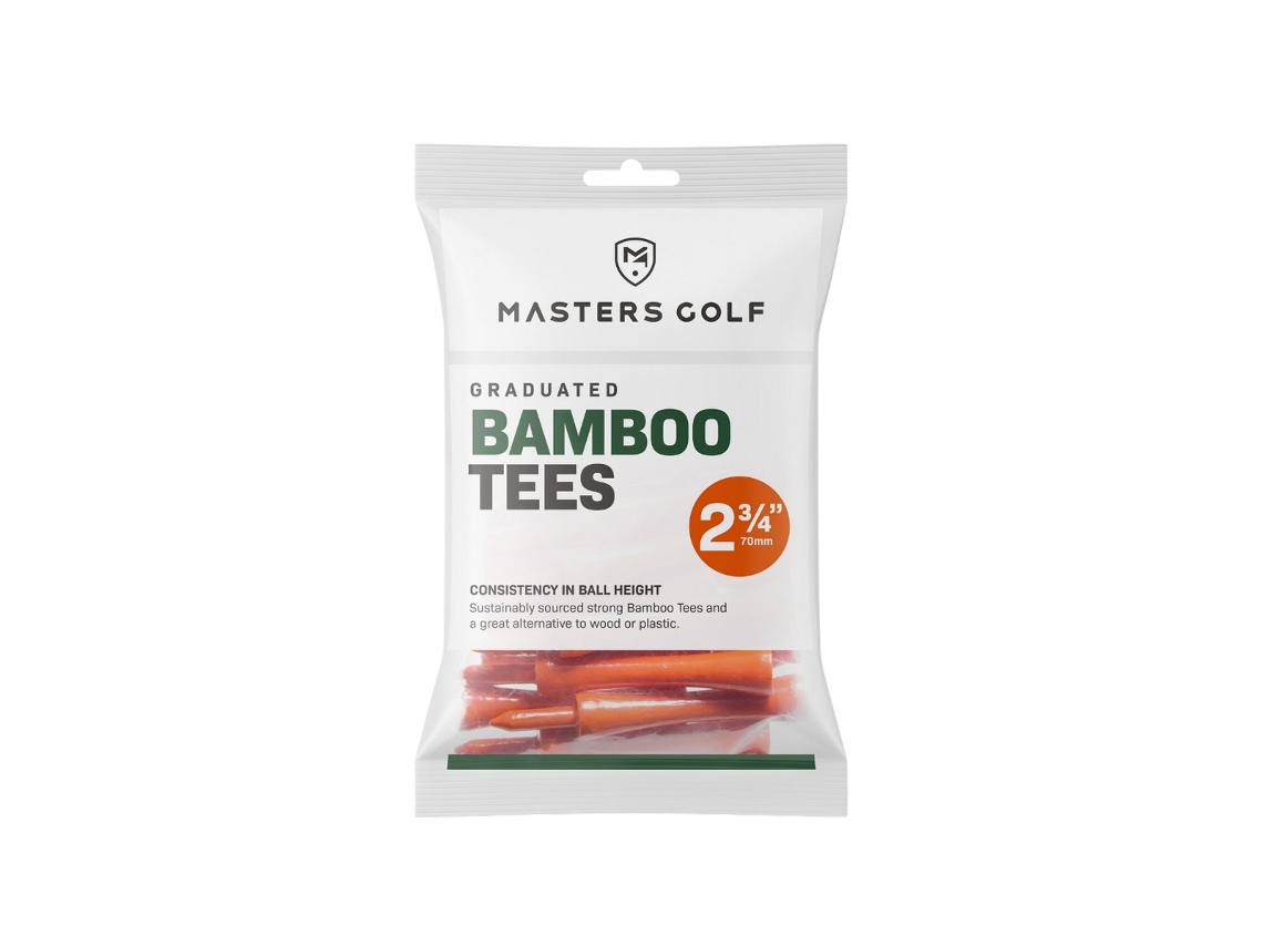 Lurelia Tees De Golfe Graduados De Bambu 70 Mm Masters, Laranja (pacote Com 20)