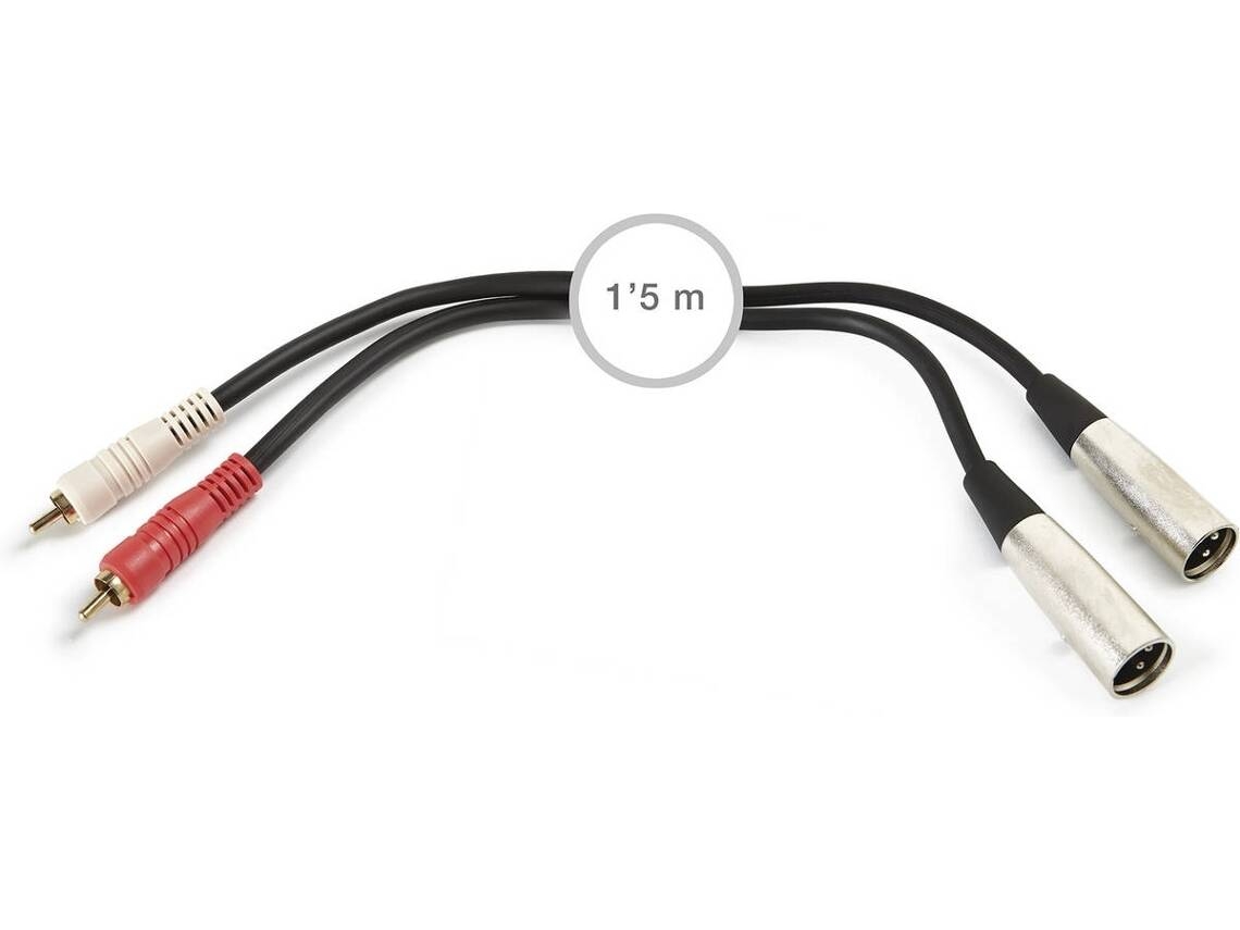 Cabo Áudio FONESTAR (1.5m - 2 RCA -2 XLR)
