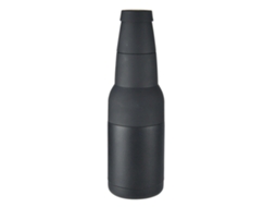 Isolador de Garrafa de Cerveja 12oz com Abertura Aço Inox Preto