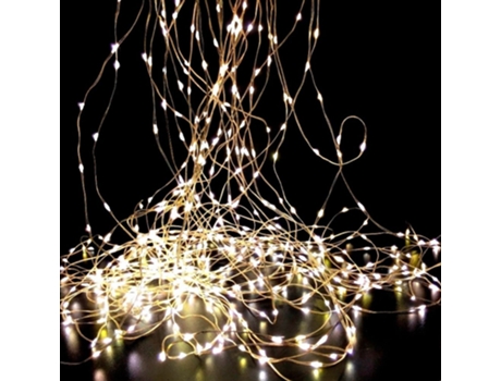 Coroa de Natal FBRIGHT Cachoeira Luminosa Luzes Led Brancas Branco