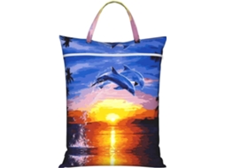 Saco De Roupa Suja Elegante Para Viagem, Com Zíper E Alça, Saco Grande