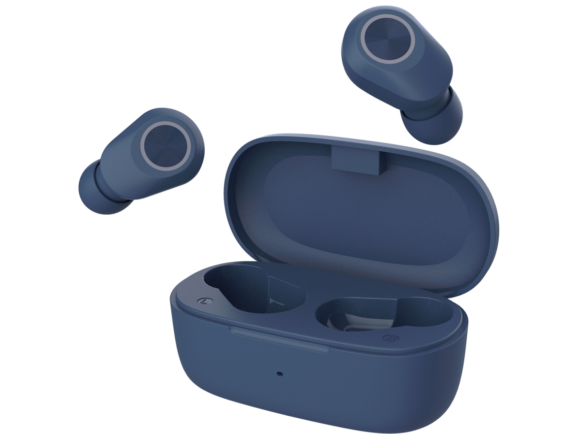 Auriculares Bluetooth GOODIS Buds (In Ear - Microfone - Azul)