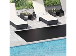 Vidaxl Tapete De Piso Preto 1,5 X 4 M Borracha