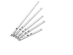 Par De Corrediças Para Gaveta, Duas Seções, 17mm De Largura, Trilho Dobrável De Aço Com Esferas 182mm 8 Polegadas