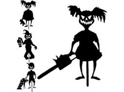 Sinal de Jardim de Metal Nova Line, Ghost Zombies, Decoração de Halloween | S/MARCA