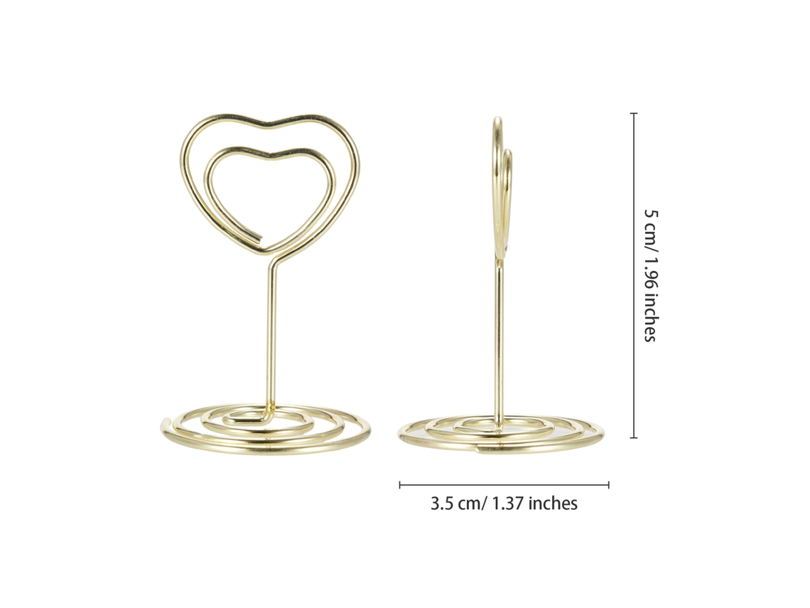 Suportes de Número de Mesa, Clip, Decoração de Casamento, Aniversário, Festa, Ouro Rosa S/MARCA