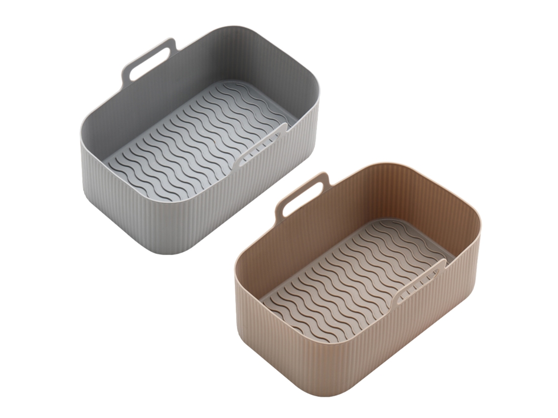 Panela de Silicone para Air Fryer Forro Reutilizável Tabuleiro de Silicone NEVEANCE