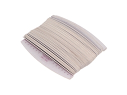 Conjunto de 50 Limas de Unha 240/240 em Formato de Meia Lua, Limas Duráveis para Manicure em Casa e no Salão