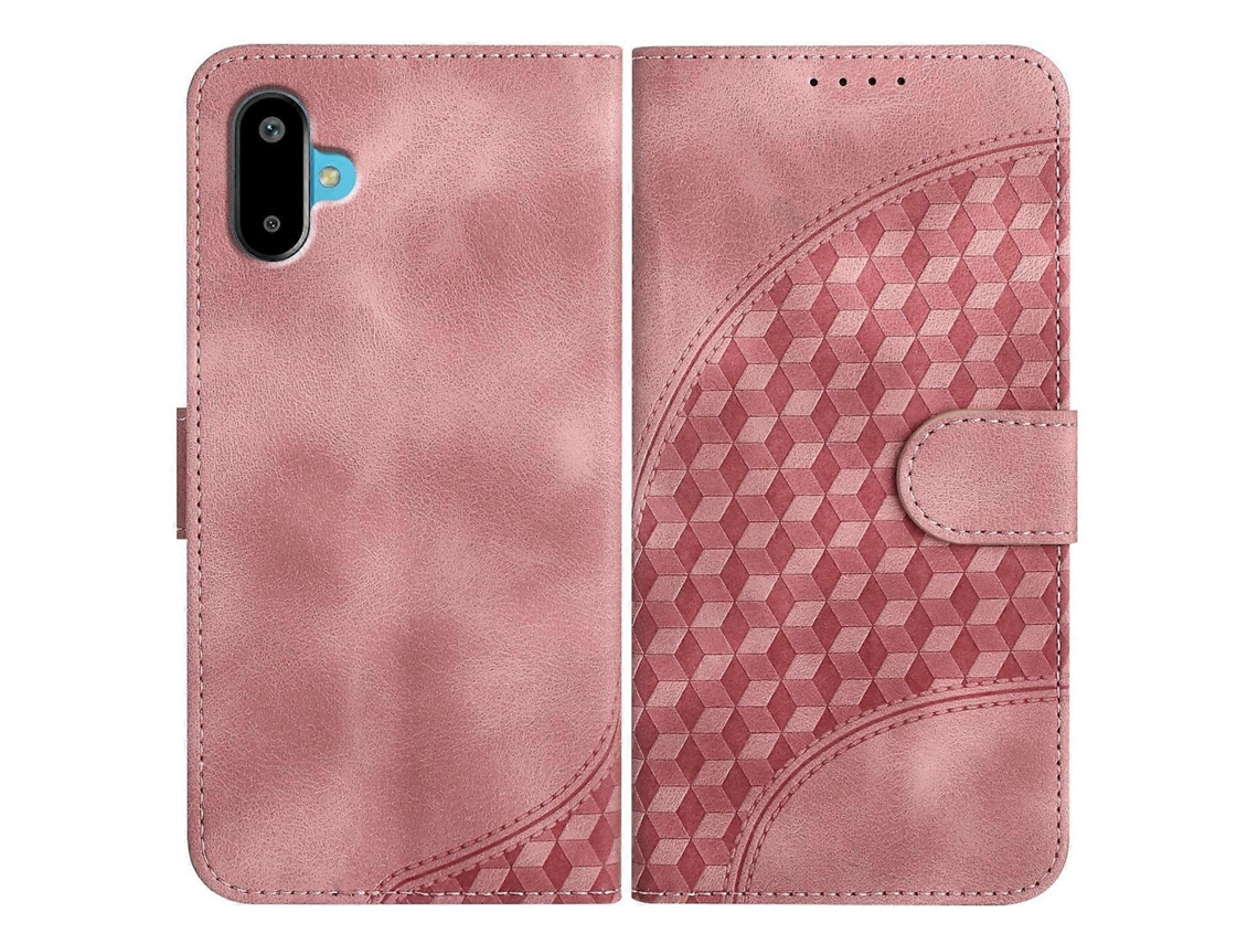 Capa De Couro Para Celular Com Estampa De Cabeça De Elefante E Cordão