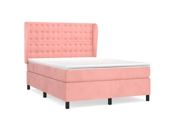Box Spring Bed, Box Spring Beds Vidaxl Cor-de-rosa Veludo (140 X 200 Cm)