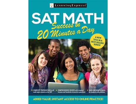 Livro sat math success in 20 minutes a day de learningexpress (inglês)