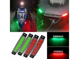 Rebe luces de Navegação Led para Barcos Vermelho Verde 12v Ip65 Impermeável 4pcs 9.6*2*1cm