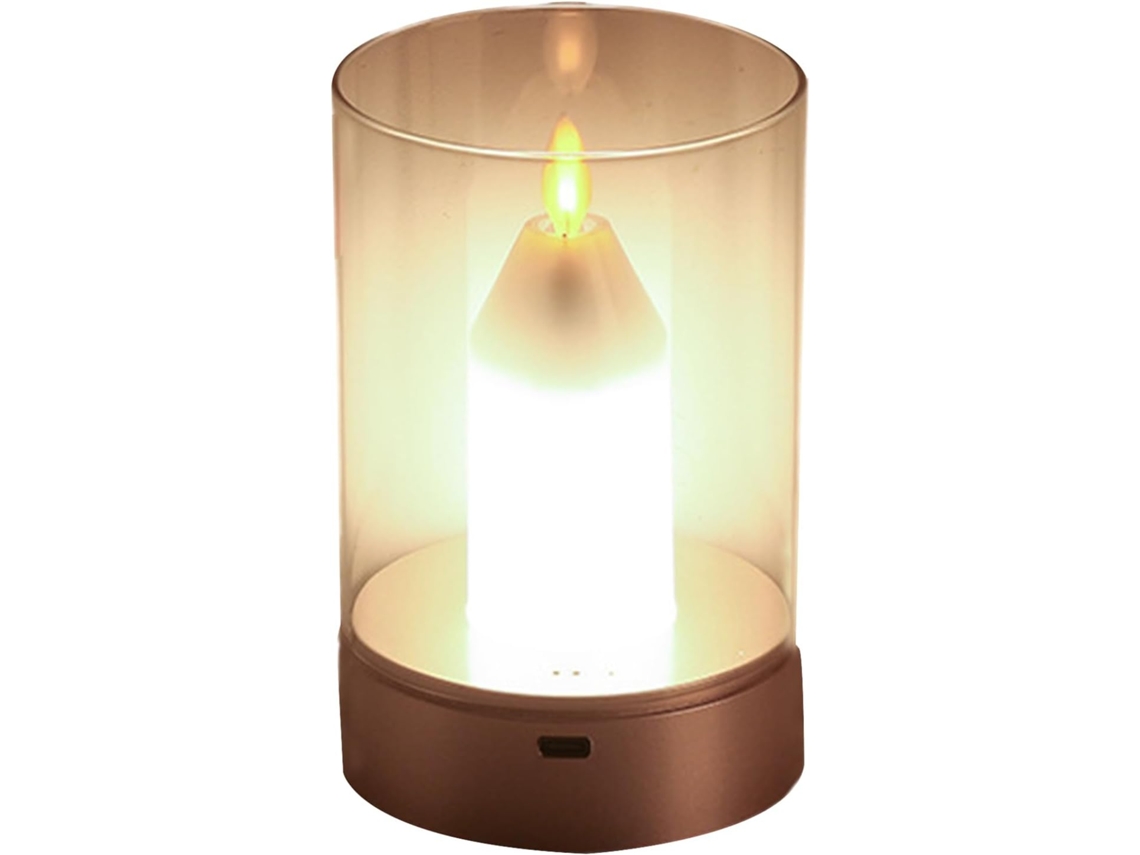 Abajur De Mesa Genérico - Luz Noturna Recarregável Com Sensor De Toque, 3 Níveis De Brilho -