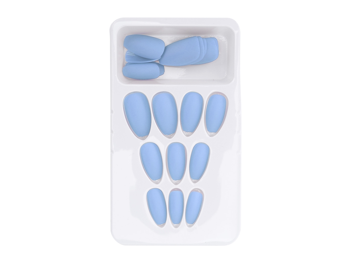 24 Unidades De Unhas Falsas Largas Com Cobertura Completa Coloridas Para Arte De Unhas Diy Salão F131