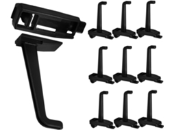 Conjunto de 10 ganchos GOKOCO plástico ABS, duráveis, versáteis, para painel perfurado, organização na garagem e casa