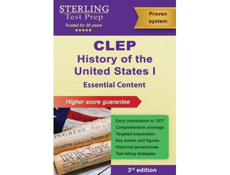 Livro CLEP History of the United States I Essential Content de Sterling Test Prep (Inglês)