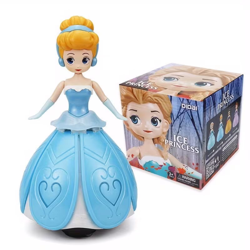 Coleção Figuras Disney Princesas Giratórias Dançantes, Presente Para Colecionadores Rosae