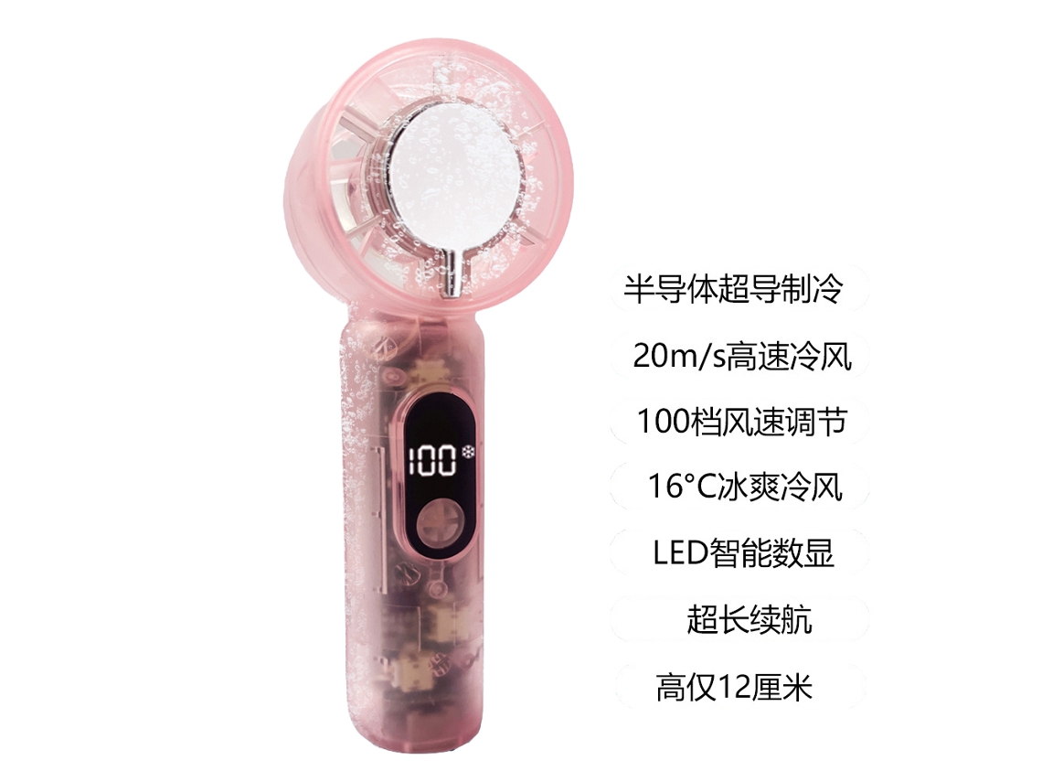 Laxiscreed Ventilador De Mão Refrigeração Portátil Com 199 Níveis, Compacto E Ideal Para Uso Diário
