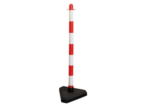 Poste CLS Plast Branco/Vermelho 90 cm
