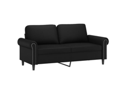 2-seater Sofa, 2-seater Sofas Vidaxl Preto Couro Artificial (n/a)