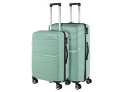 Conjunto de Malas Pp ITACA Bristol Verde Hard Suitcase Set 49X75X29 Cm 94L