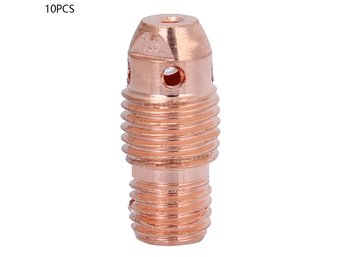 Conjunto de 10 peças de corpo cônico de cobre 13n26-29 para tocha de soldagem TIG, consumíveis de soldagem (13n27)