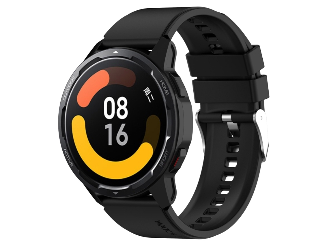 Bracelete para Samsung Galaxy Gear S3 Frontier Silicone com Fivela Prata Preto XIAOMOYU (22mm)