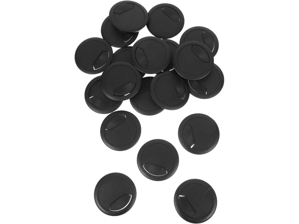 Kit Com 20 Peças De Organizador De Cabos Flexível De Plástico Para Mesa, Caixa Organizadora De Fios, Gokoco