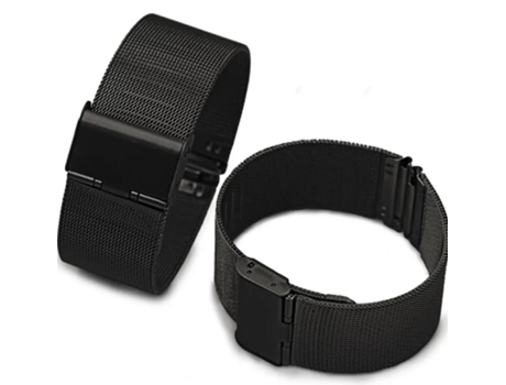 Bracelete em Metal preto para Relógio largura 22mm