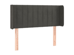 Headboard, Headboards Vidaxl Cinzeto Veludo (93 X 16 X 78/88 Cm)