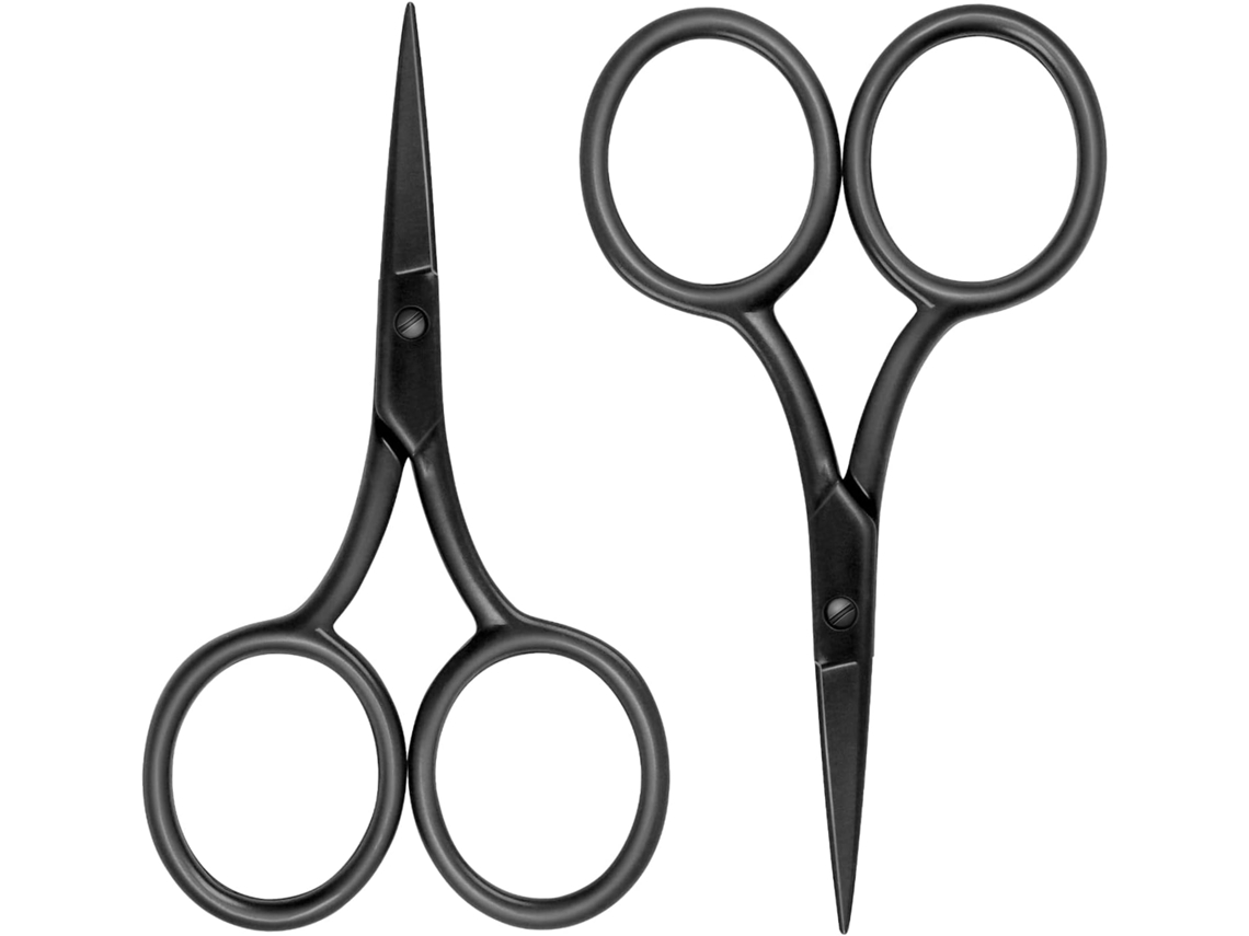 Tesoura Com Lâminas De Eletroforese Em Aço Inoxidável, Para Costura, Escola, Escritório, Especialmente Para Trabalhos De Precisão, 9, 5 Cm, Preta