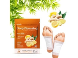 Desintoxicação Para Os Pés Patches Detox Para Os Pés 10 Peças 100 Natural Pó De Gengibre Alivia O Estresse Blan Cuidado Das Mãos Kjehome
