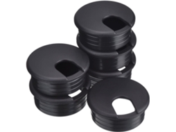 Ilhós De Mesa Pretos 45 Mm Para Cabos Computador Pc