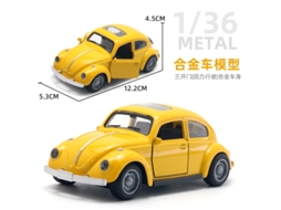 Miniatura de Carro em Escala 1/36, Feita em Metal Fundido, Presente para Crianças. MDUG