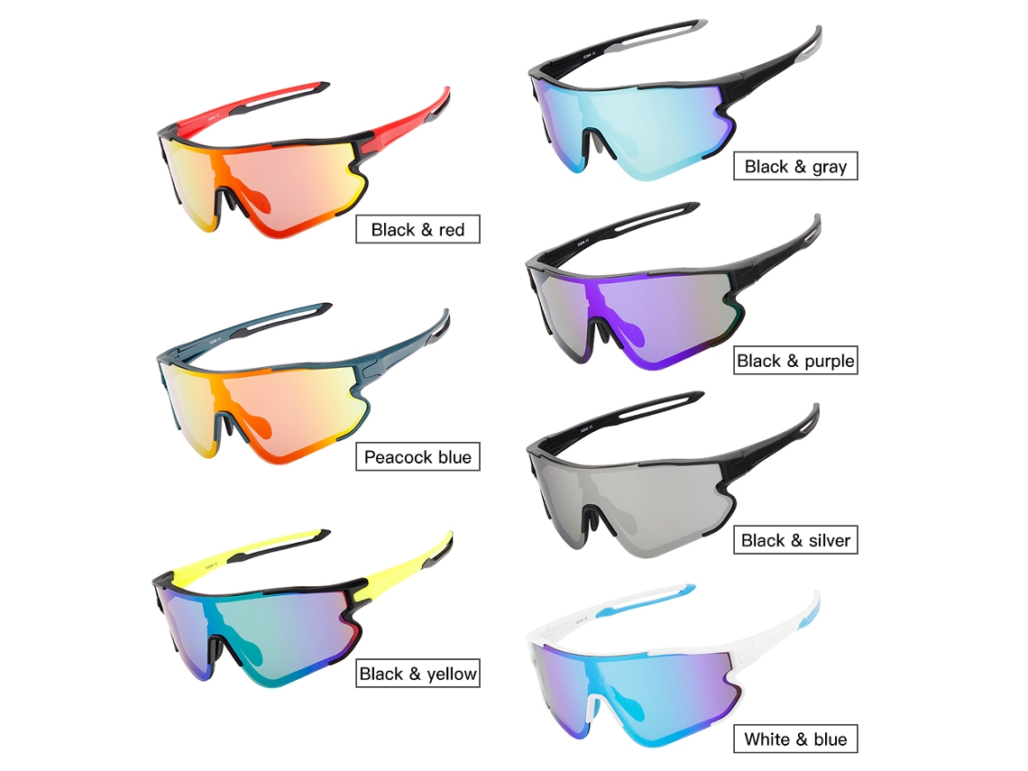 Óculos de Ciclismo Mali com 2 Lentes Intercambiáveis UV400 | S/MARCA