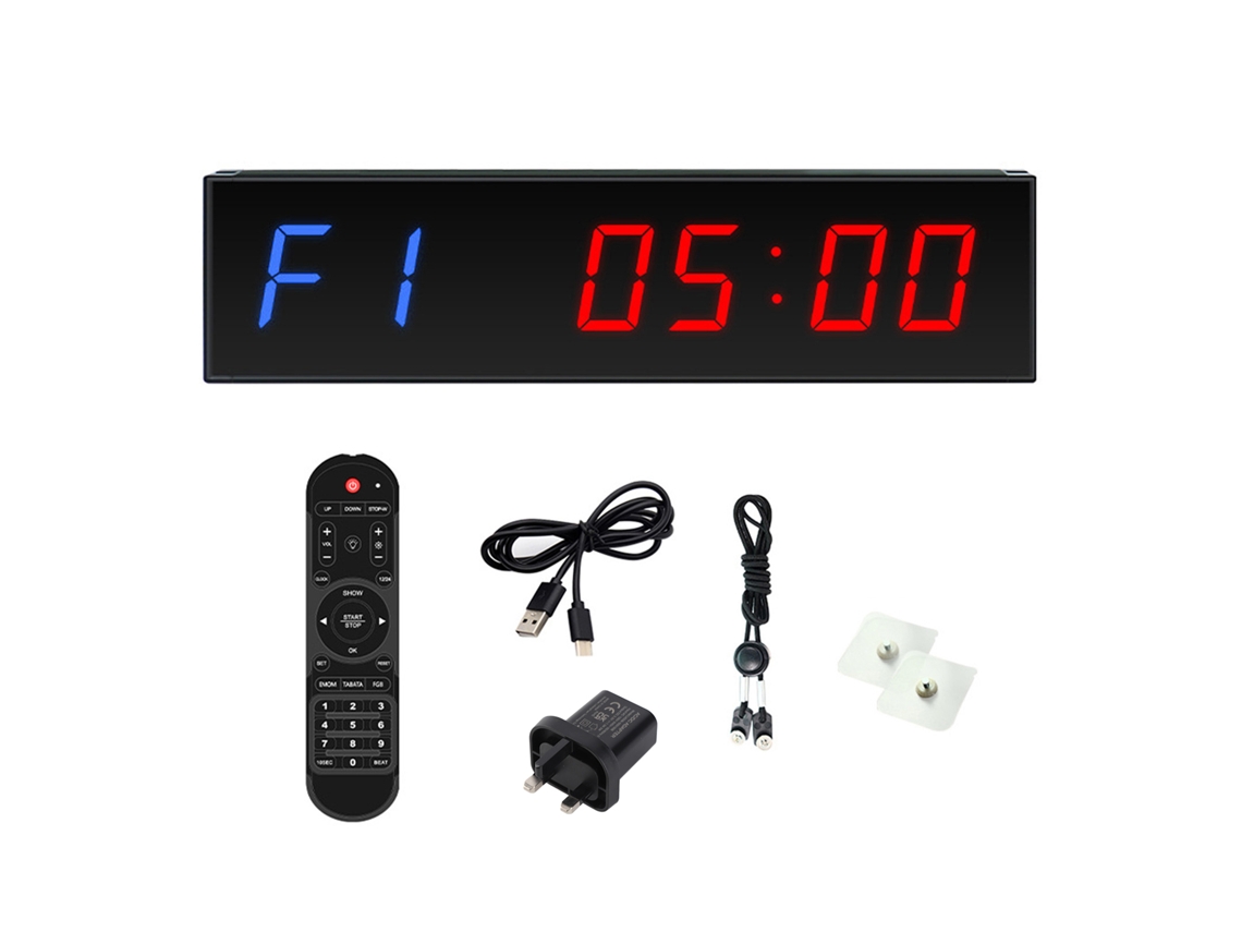 2026altiro-timer Led Digital Para Ginásio Com Contagem Regressiva E Controle Remoto Sem Fio Para Exercícios E Fitness