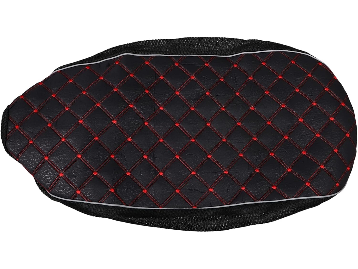 Capa De Almofada Para Assento De Motocicleta Em Linho Preto Respirável