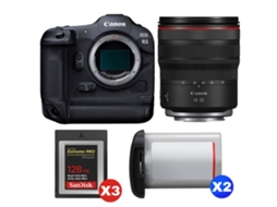 Eos R3 + Rf 14 35mm F/4 L Is Usm + 3 Sandisk 128gb Extreme Pro Cfexpress Type B + 2 Canon Lp e19 + Ebook “20 Dicas para Fotos Que Impressionam” CANON