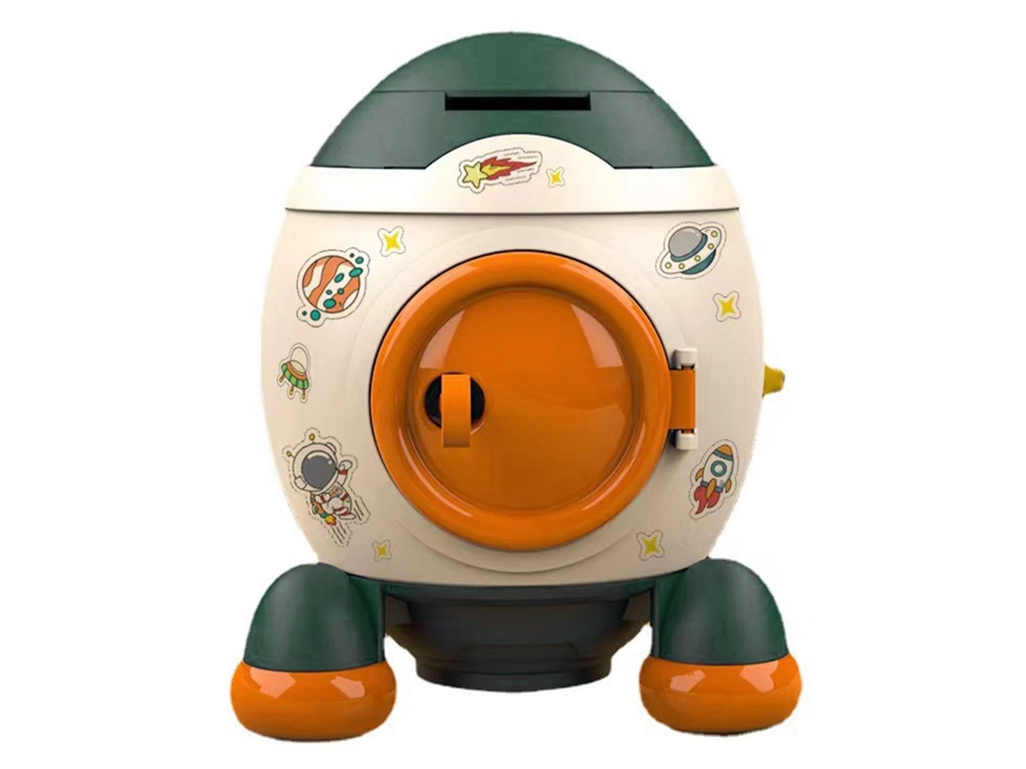 Cofrinho de Foguete Espacial Estilo Infantil | S/MARCA